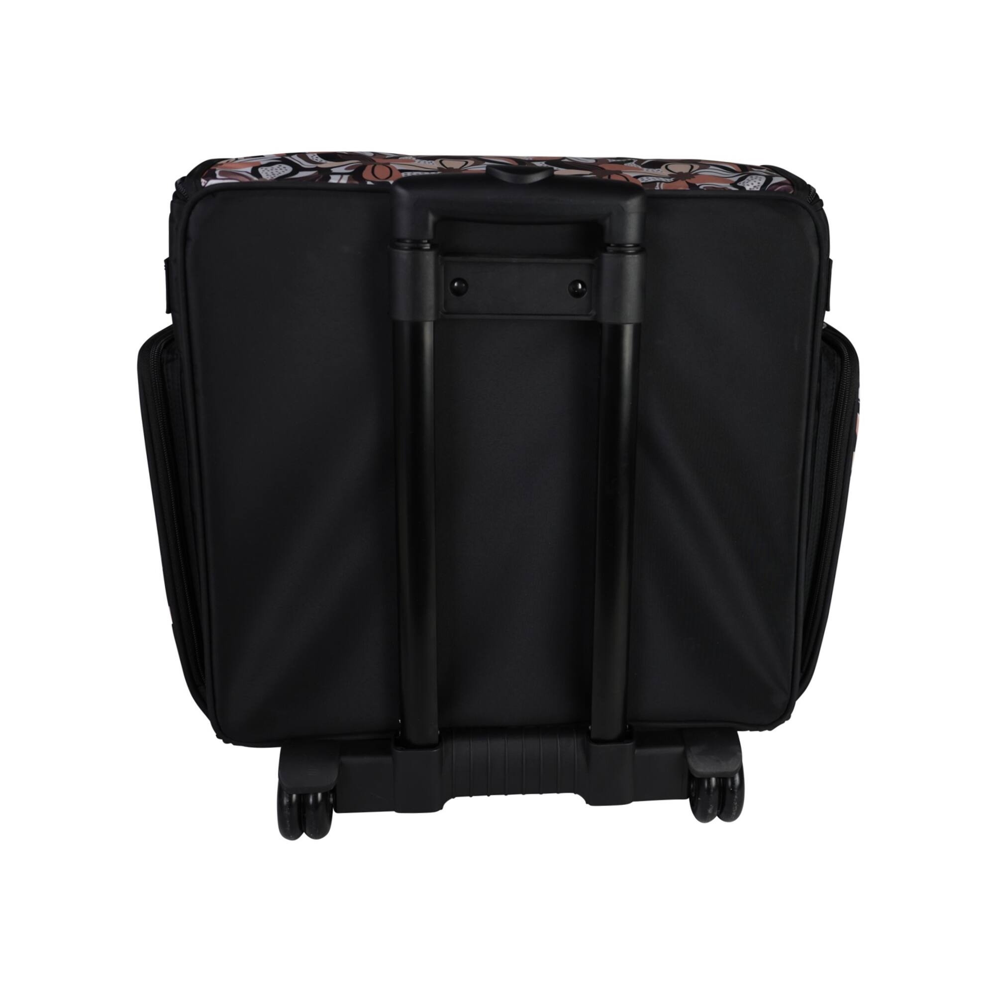 Everything Mary Floral Deluxe Collapsible Rolling Craft Bag